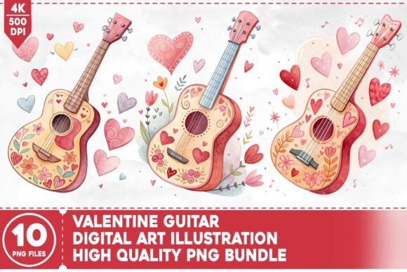 Download Valentine Guitar PNG Bundle - Valentine guitar Collection