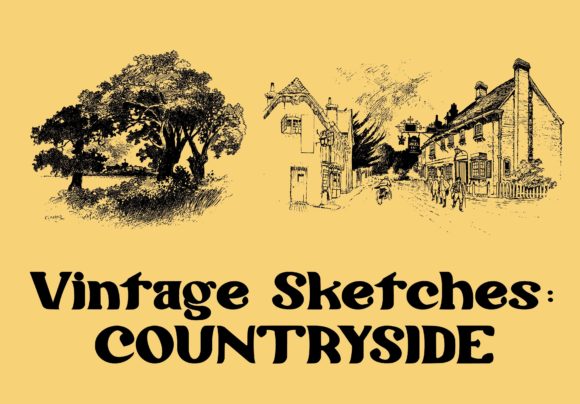 Download Vintage Sketches Countryside - Sketch Collection