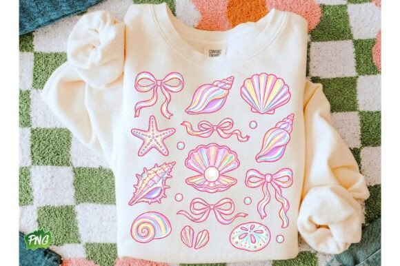 Download Summer Seashell Coquette PNG, Preppy - Seashell Collection