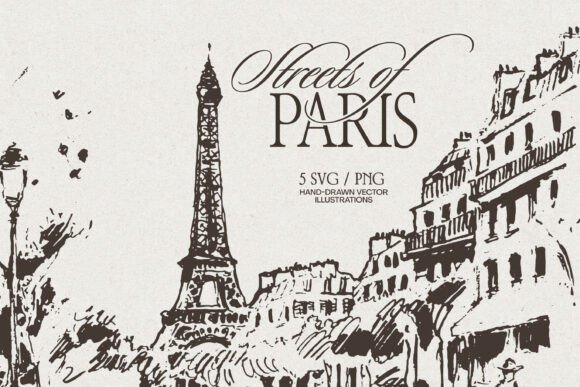 Download Paris Street Scene Sketches - Sketch Collection