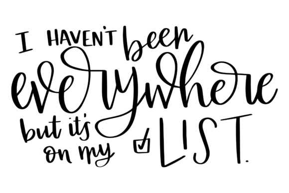 Download Everywhere on My List, Travel SVG - Travel Collection