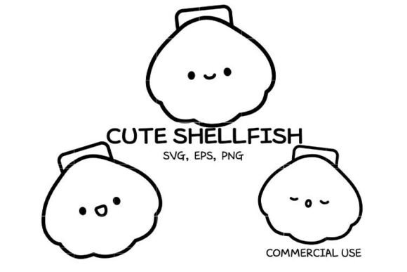 Download Cute Shellfish SVG Bundle | Seashell out - Seashell Collection