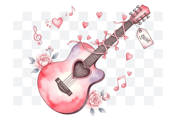 Download Guitar Valentine's Day PNG Clipart - Premium Resources