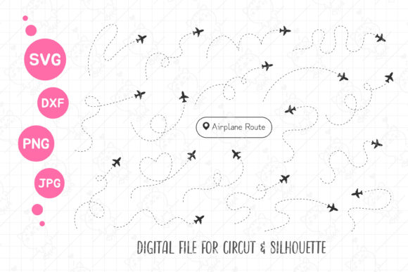 Download Airplane Route Svg | Plane Travel Svg - Premium Bundle