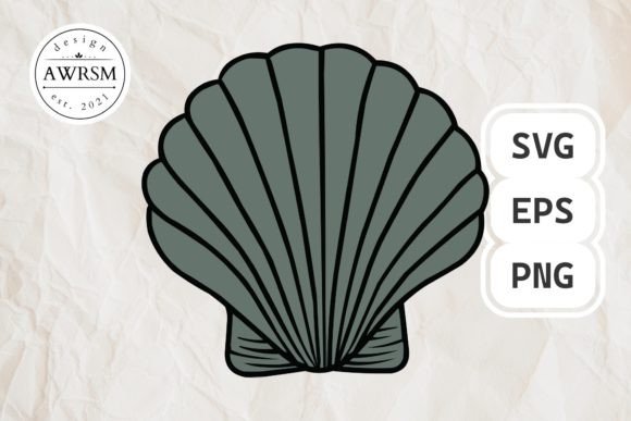 Download Clamshell SVG Vector, Seashell Clipart - Seashell Collection