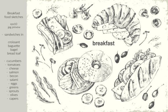 Download Breakfast Sketches - Sketch Collection