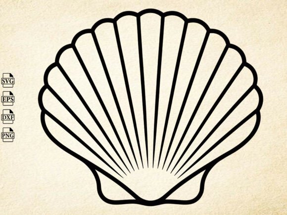 Download Seashell Svg, Shell Clipart Svg,Seashell - Seashell Collection
