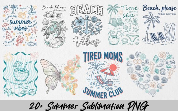 Download 20+ Summer Vibes Seashell Bundle PNG - Seashell Collection
