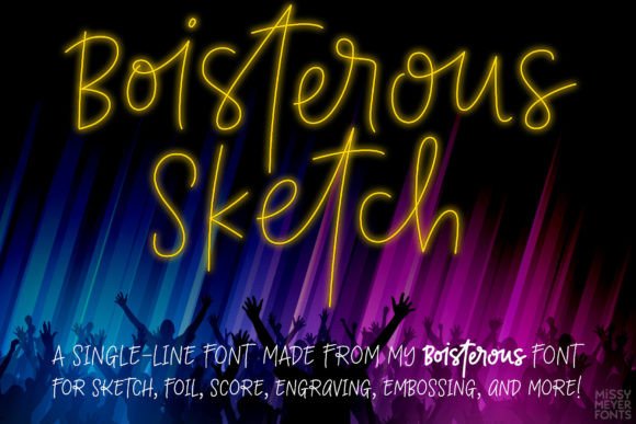 Download Boisterous Sketch (single Line) - Sketch Collection