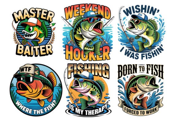 Download Funny Fishing Png Bundle - Fishing Collection