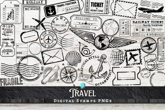 Download Travel Digi Stamps Transparent PNGs - Travel Collection